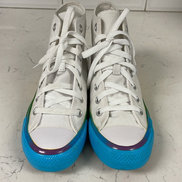 Converse Chuck Taylor All Star High 'Smiley - Pride' Size 6.5 - Picture 10 of 16